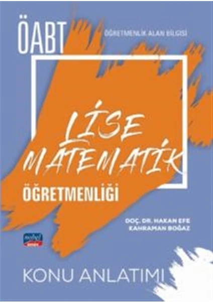 Nobel Sınav Yayınları ÖABT Lise Matematik Öğretmenliği - Detaylı Konu Anlatımı
