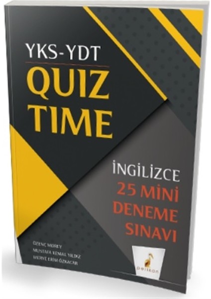 YKS-YDT Ingilizce Quiz Time 25 Mini Deneme Sınavı