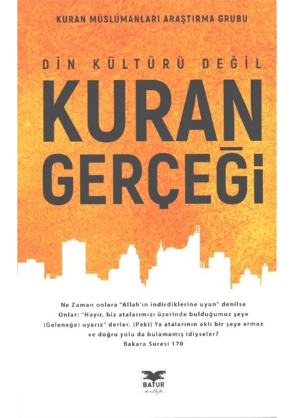 Din Kültürü Değil Kuran Gerçeği