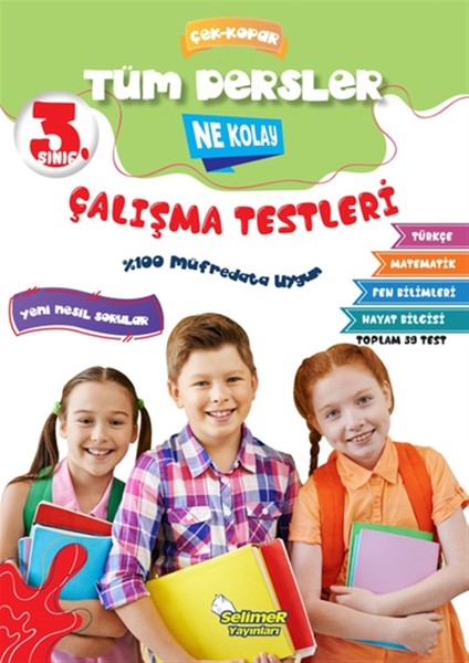 Selimer Yayınları 3. Sınıf Tüm Dersler Çek-Kopar Ne Kolay Çalışma Testleri