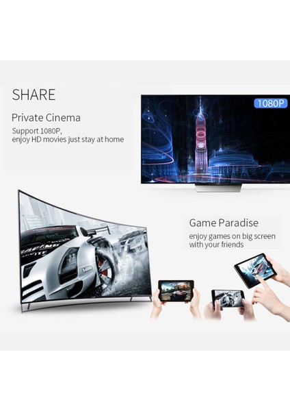 G2 Kablosuz 4 K Wifi Ekran Dongle Tv Alıcı Adaptörü Miracast Airplay (Yurt Dışından)