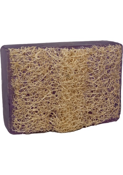 El Yapımı Doğal Kabak Lifli lavanta Sabunu 110 gr