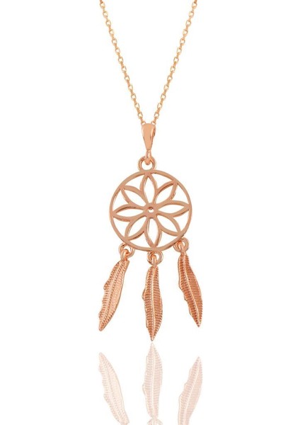 Gümüş Rose Mineli Papatya Kolye fiyatları