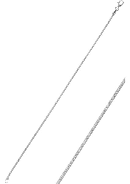925 Ayar Gümüş Zincir Bileklik 17+3 cm Kadınlar için Şık Tasarım
