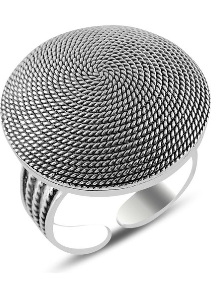 Gümüş Salyangoz Modeli Yuvarlak Telkari Yüzük