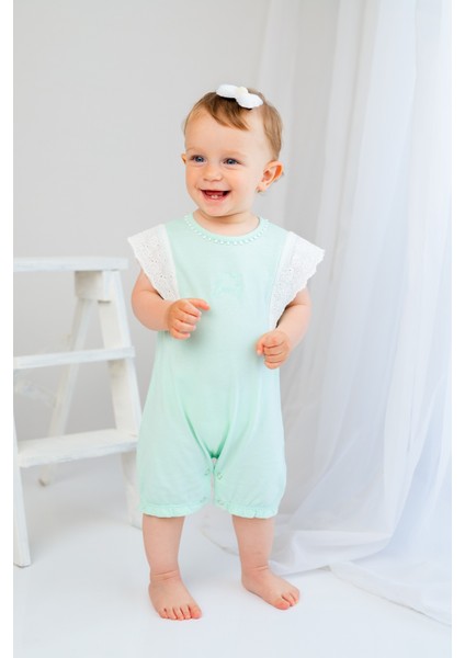Kız Bebek Little Beauty Fistolu Çıtçıtlı Tulum (3-24AY)