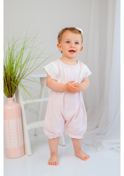 Kız Bebek Little Beauty Fistolu Çıtçıtlı Tulum (3-24AY) modelleri