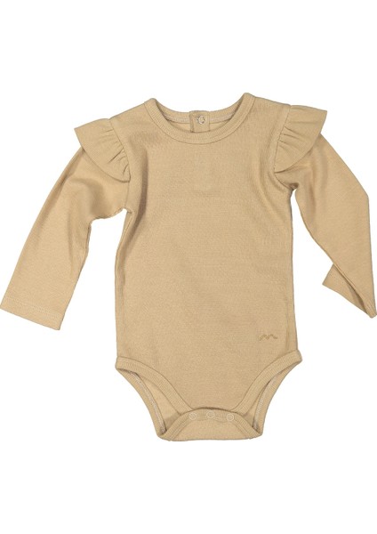 Gots Sertifikalı Organik Kolları Fırfırlı Body (0-4yaş)