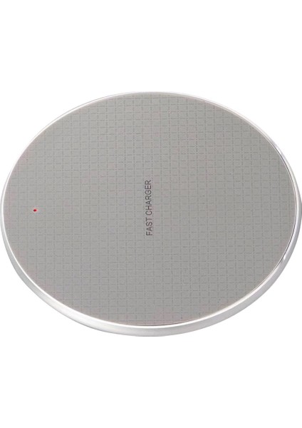 Kablosuz K8 Qi Hızlı 10 W Şarj Xs Max Xr x S10 S9 S8 + -, 101X6.6MM Gümüş (Yurt Dışından)