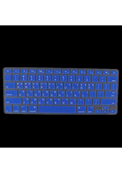 MacBook Pro 13/15 '' Mavi Için Kore Kauçuk Klavye Koruyucu Kapak (Yurt Dışından)