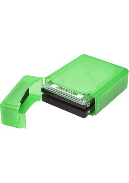 2.5 Inç Plastik Sata HDD Ide Sabit Sürücü Muhafaza Çift Katmanlı Kılıf Yeşil (Yurt Dışından)