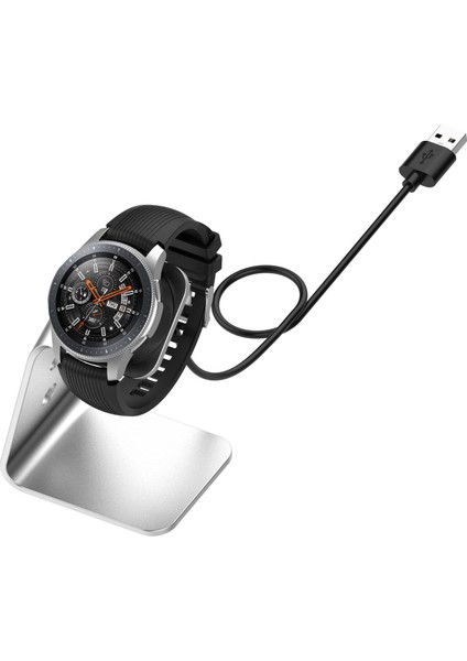 Galaxy 3 41MM SM-R850 Için Şarj Dock 45MM Aktif 1 2 3 Gümüş (Yurt Dışından) fırsatları