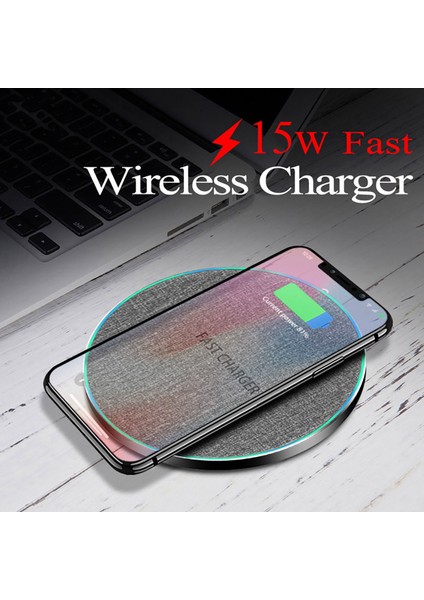 15 W Kablosuz Hızlı Şarj Şarj Pad Samsung Galaxy S20 S20 + S10 S10 + (Yurt Dışından) fiyatları