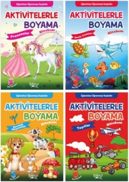 Aktivitelerle Boyama Kitabım Seti (4 Kitap Takım)