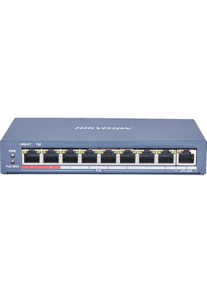 DS-3E0109P-E 8-Ports 100Mbps Unmanaged PoE Switch