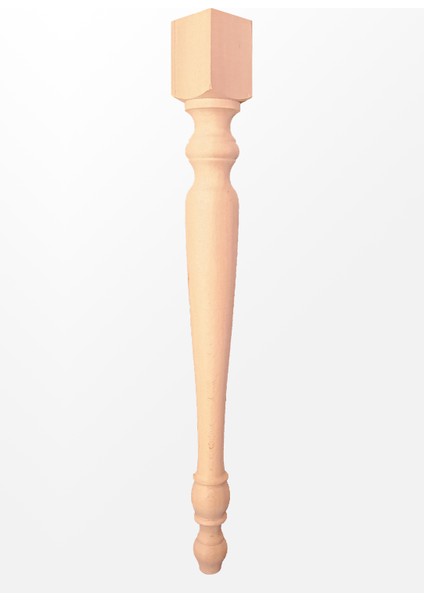 Ahşap Masa Ayağı - Uzunluk: 75 Cm / Çap: 7.5 Cm
