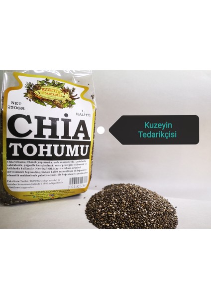 Chia Tohumu Net 250 Gr. + 50 Gr. Keten Tohumu