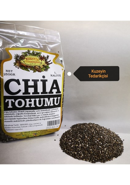 Chia Tohumu Net 250 Gr. + 50 Gr. Keten Tohumu