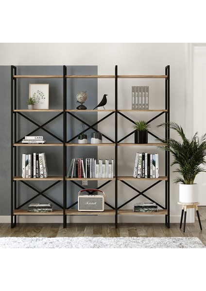Liberty Metal Kitaplık 5 Raflı Geniş 3 Bölme 175CM Lb6-A fiyatları