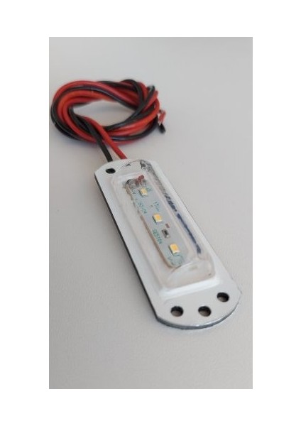 Su Geçirmez LED Lamba Marine Yat Tekne Karavan 12V Dc 9cm (Şeffaf & G.ışığı)