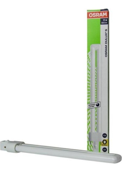 Dulux S 11W Kompak Floresan Ampul Sarı Işık 2700K 23,5 cm (5 Adet)