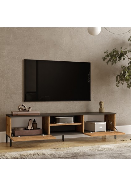 Joseph Tv Ünitesi Orta Sehpa Konsol Kitaplık 4'Lü Set Çam JZ6-AA