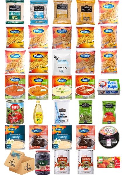 Ramazan Paketi Kumanya Ezrak Gıda Yardım Kolisi 34 Parça 72 nolu Paket