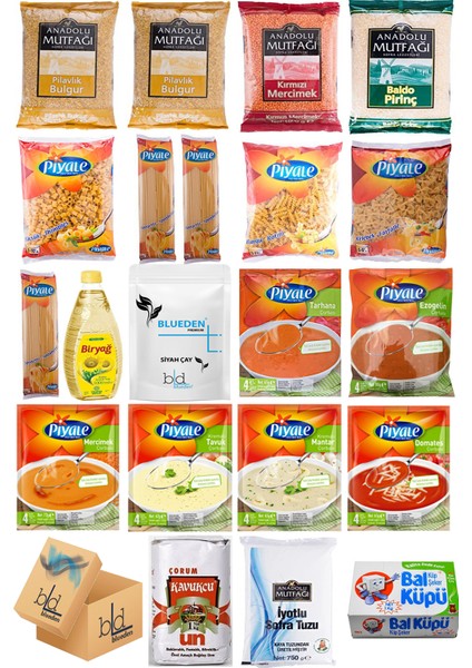 Yardım Hediye Kumanya Paketi 21 Parça 129 Nolu Paket