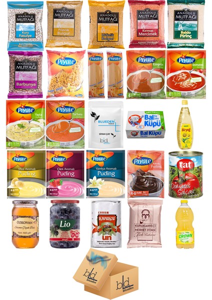 Ramazan Paketi Kumanya Ezrak Gıda Yardım Kolisi 26 Parça 37 nolu Paket