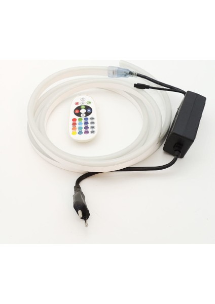 Eko Neon Şerit LED Işık 3 Çip Rgb 5 Metre Uzaktan Kumandalı