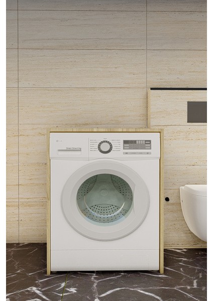 Çamaşır Makinesi Alt Dolabı - Meşe