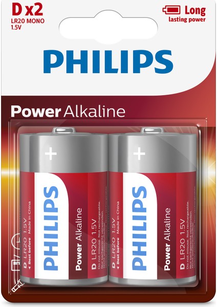 Power Alkalin D Boy Pil LR20P2B05