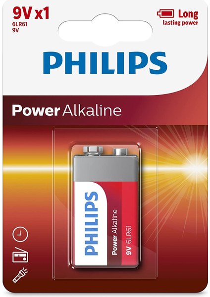 6LR61P1B/05 Alkaline Battery 9V Pil