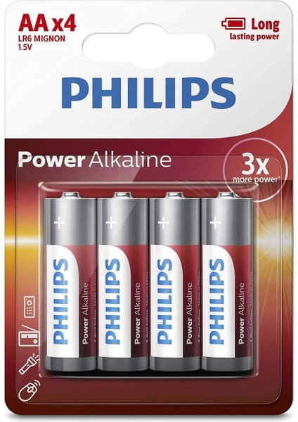 Alkalin Kalem Pil 4'lü Power Alkalin