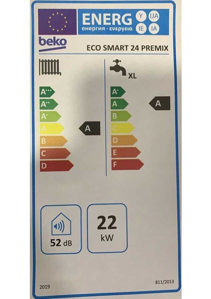 Eco Smart 24/24 Kw 20.000 Kcal Tam Yoğuşmalı Kombi