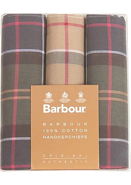 Tartan Desen Mendil Set TA11 Barbour Tan