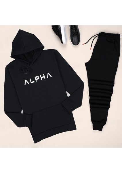 Trendy Passion Siyah Alpha Eşofman Takımı