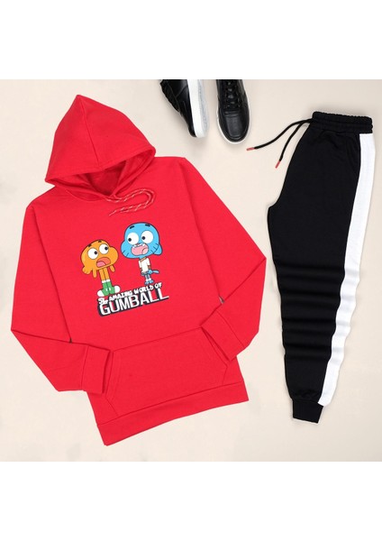 Trendy Passion Kırmızı Gumball Eşofman Takımı