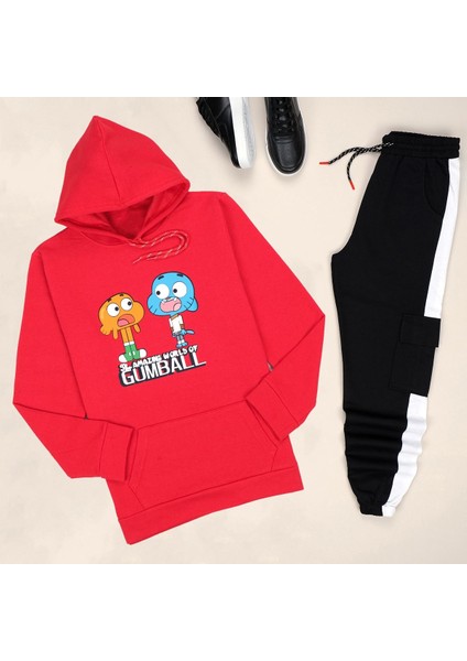 Trendy Passion Kırmızı Gumball Eşofman Takımı