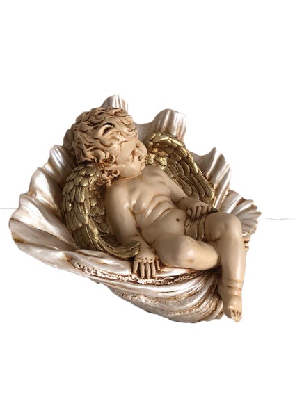 Büyük Istiridye Kabuğunda Yatan Melek Heykeli modelleri