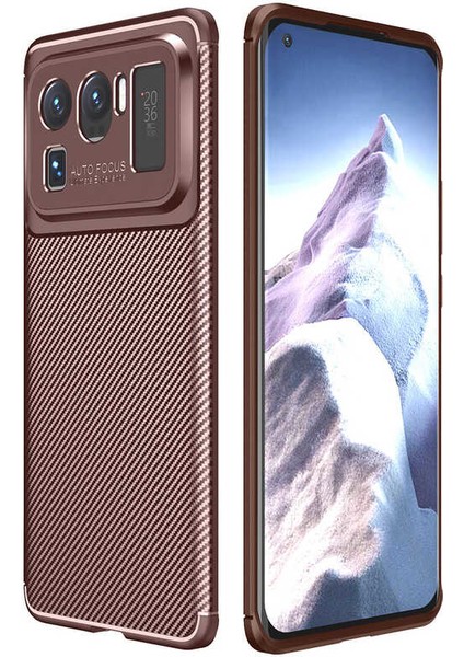 Xiaomi Mi 11 Ultra Kılıf Kamera Çıkıntılı Karbon Fiber Dokulu Renk Atmaz Koruyucu Kapak (Negro) fiyatları