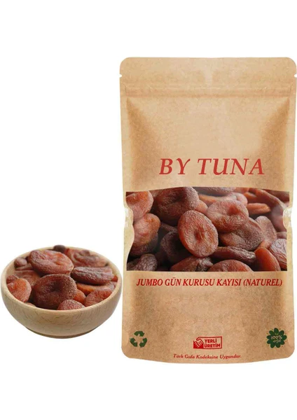 By Tuna Kuruyemiş Gün Kurusu Kayısı Jumbo Boy Tatlı Malatya Kayısısı 500 gr