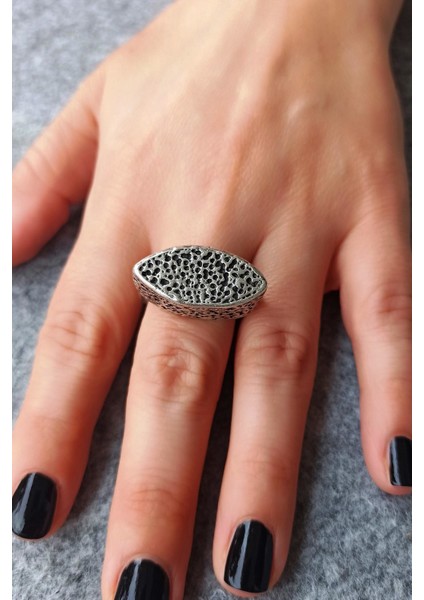 Antik Gümüş Kaplama Çanta Şekilli El Yapımı Ayarlanabilir Yüzük fiyatları