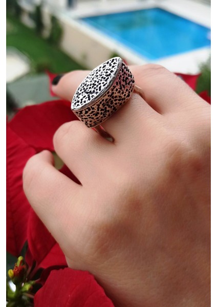 Antik Gümüş Kaplama Çanta Şekilli El Yapımı Ayarlanabilir Yüzük modelleri