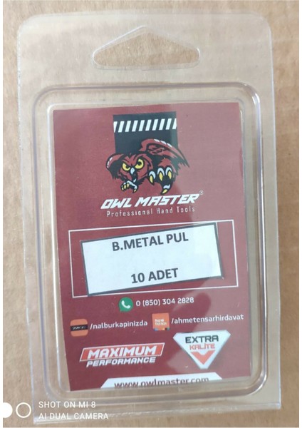 Metal Pul Buyuk 10 Adet