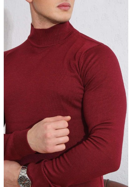 Yarım Balıkçı Slimfit Likralı Erkek Kazak fiyatları