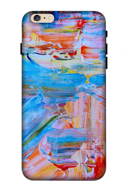 Deste Apple iPhone 6 Plus Kılıf Boyama Baskılı Desenli Silikon Kılıf A++-8294