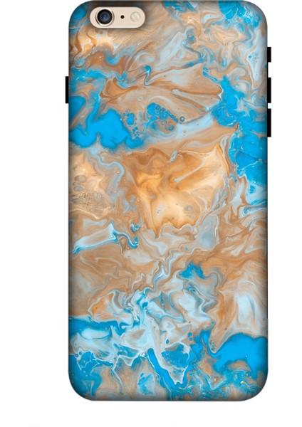 Deste Apple iPhone 6 Plus Kılıf Mermer Baskılı Desenli Silikon Kılıf A++-8290