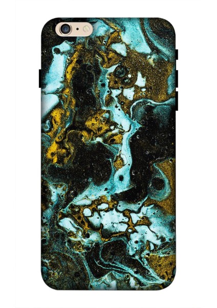 Deste Apple iPhone 6s Kılıf Mermer Baskılı Desenli Silikon Kılıf A++-8042