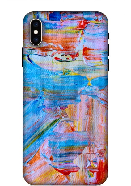 Deste Apple iPhone Xs Kılıf Boyama Baskılı Desenli Silikon Kılıf A++-8294
